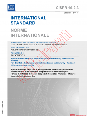 CISPR 16-2-3:2010/AMD1:2010 PDF
