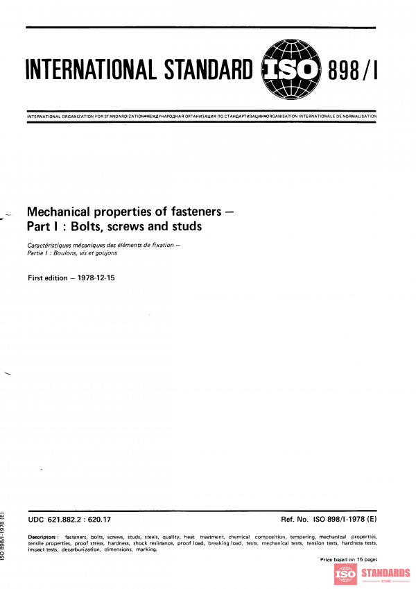 ISO 898-1:1978 PDF