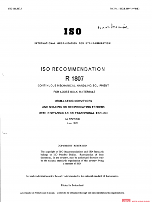 ISO/R 1807:1970 PDF