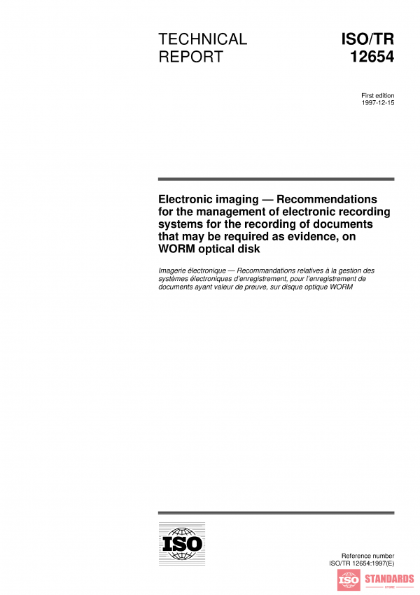 ISO/TR 12654:1997 PDF