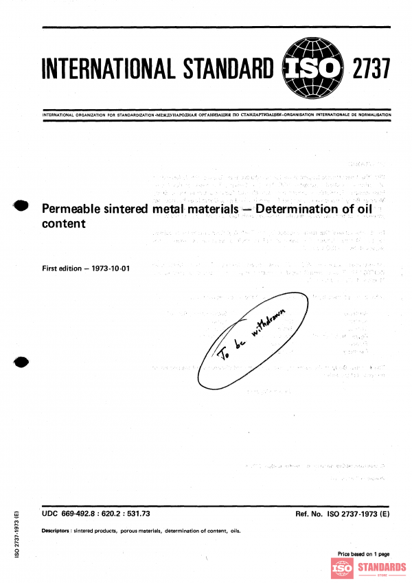 ISO 2737:1973 PDF