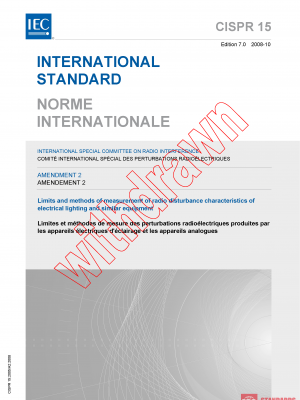 CISPR 15:2005/AMD2:2008 PDF