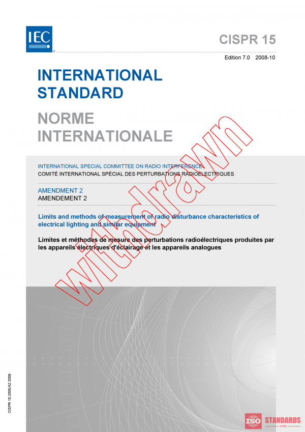 CISPR 15:2005/AMD2:2008 PDF
