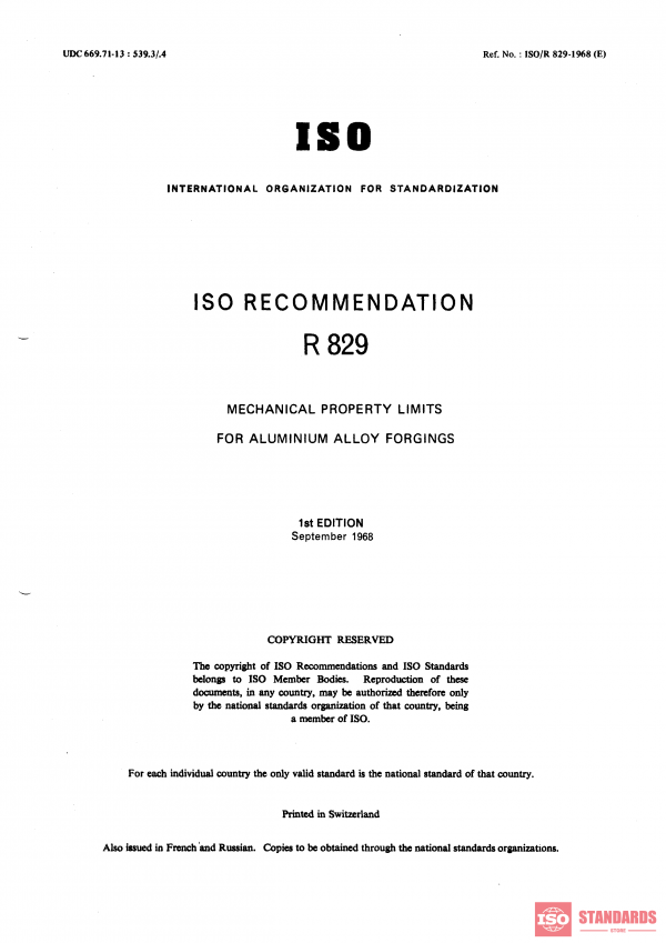 ISO/R 829:1968 PDF