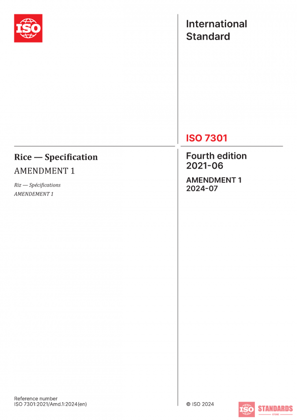 ISO 7301:2021/Amd 1:2024 PDF