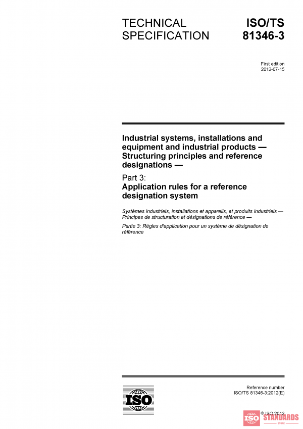 ISO/TS 81346-3:2012 PDF