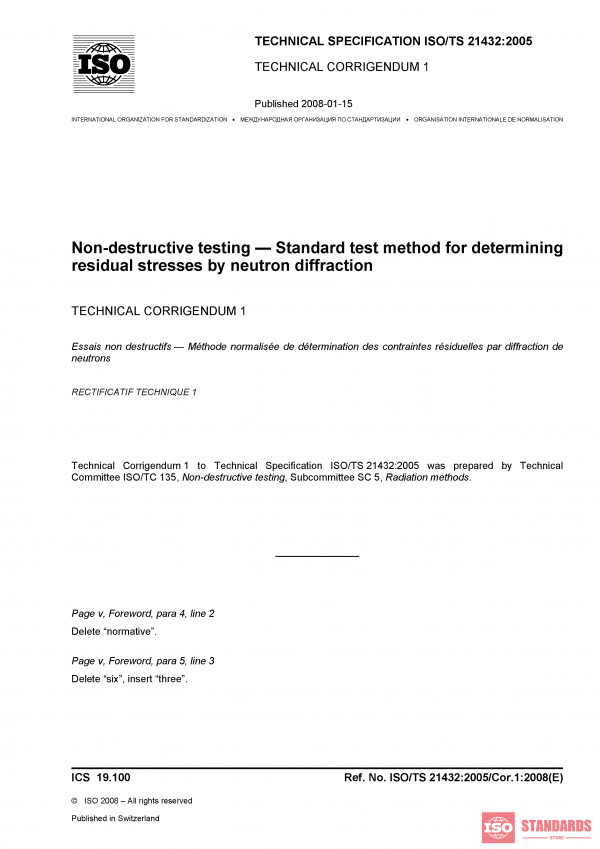 ISO/TS 21432:2005/Cor 1:2008 PDF