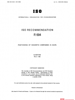 ISO/R 694:1968 PDF