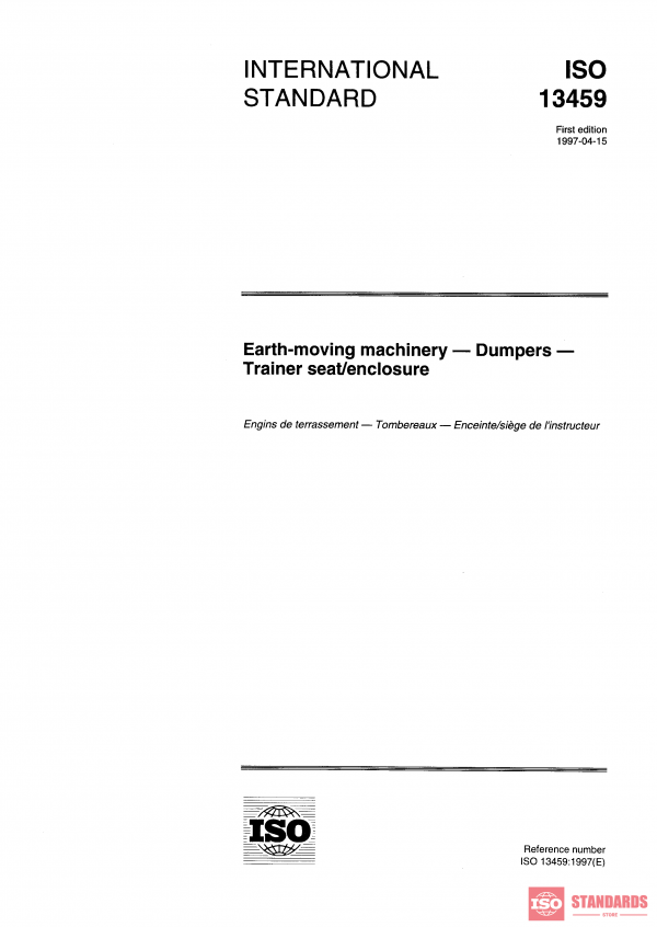 ISO 13459:1997 PDF