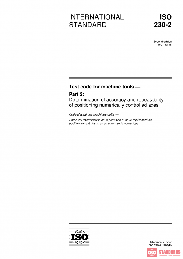 ISO 230-2:1997 PDF