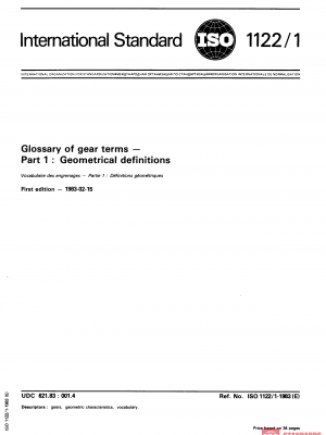 ISO 1122-1:1983 PDF