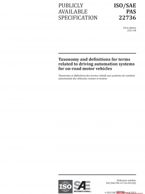 ISO/SAE PAS 22736:2021 PDF