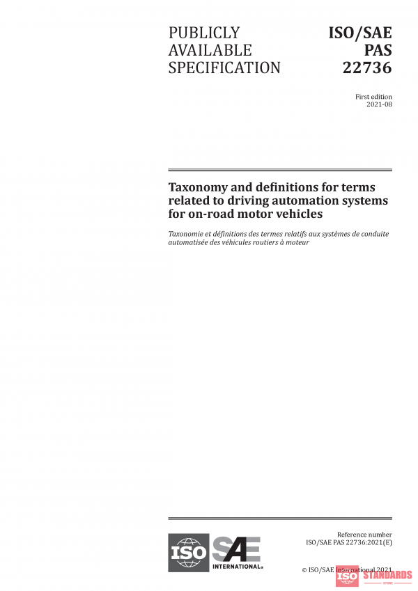 ISO/SAE PAS 22736:2021 PDF