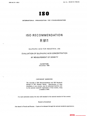 ISO/R 911:1968 PDF