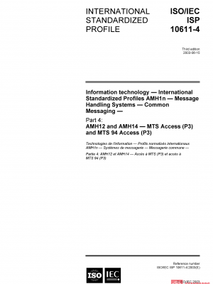 ISO/IEC ISP 10611-4:2003 PDF