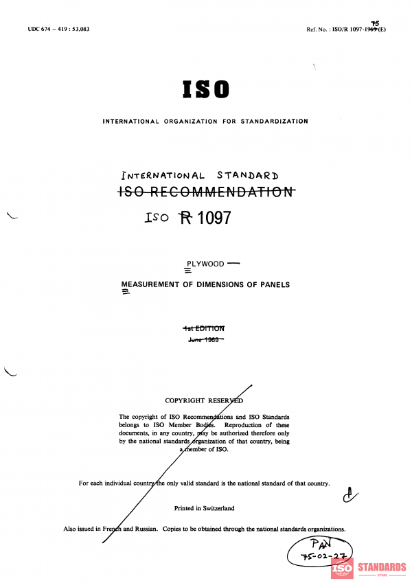 ISO/R 1097:1969 PDF