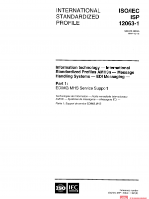 ISO/IEC ISP 12063-1:1997 PDF
