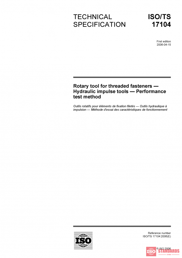 ISO/TS 17104:2006 PDF