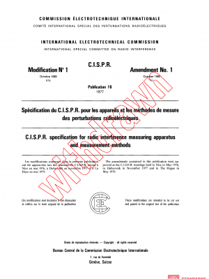 CISPR 16:1977/AMD1:1980 PDF