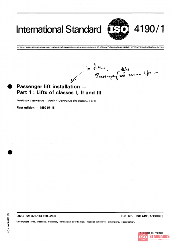 ISO 4190-1:1980 PDF