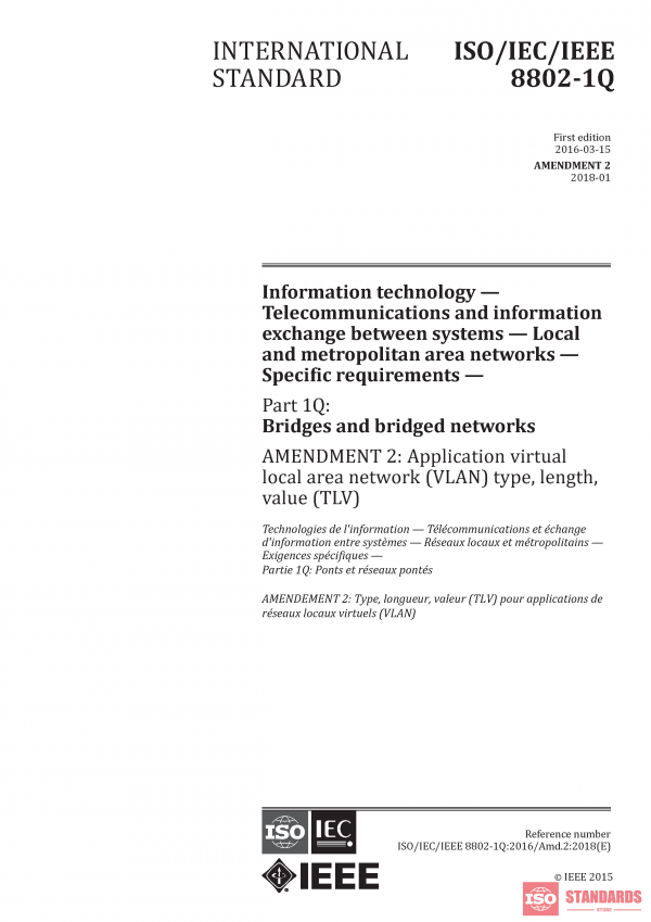 ISO/IEC/IEEE 8802-1Q:2016/AMD2:2018 PDF
