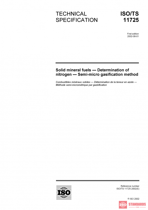 ISO/TS 11725:2002 PDF