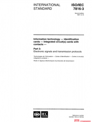 ISO/IEC 7816-3:1997 PDF