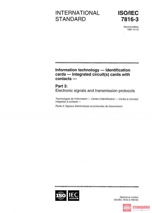 ISO/IEC 7816-3:1997 PDF