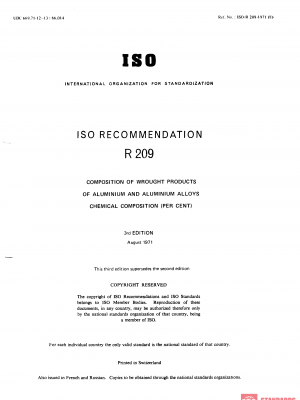 ISO/R 209:1971 PDF