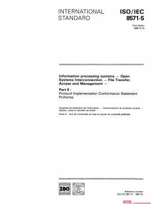 ISO/IEC 8571-5:1990 PDF