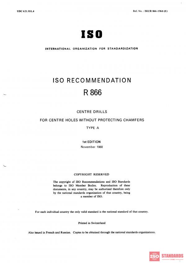 ISO/R 866:1968 PDF