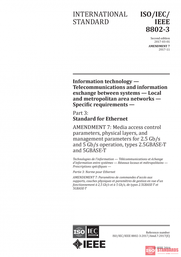 ISO/IEC/IEEE 8802-3:2017/AMD7:2017 PDF