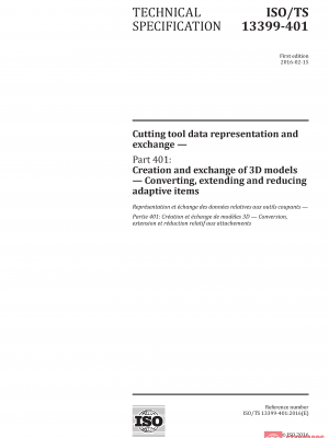 ISO/TS 13399-401:2016 PDF