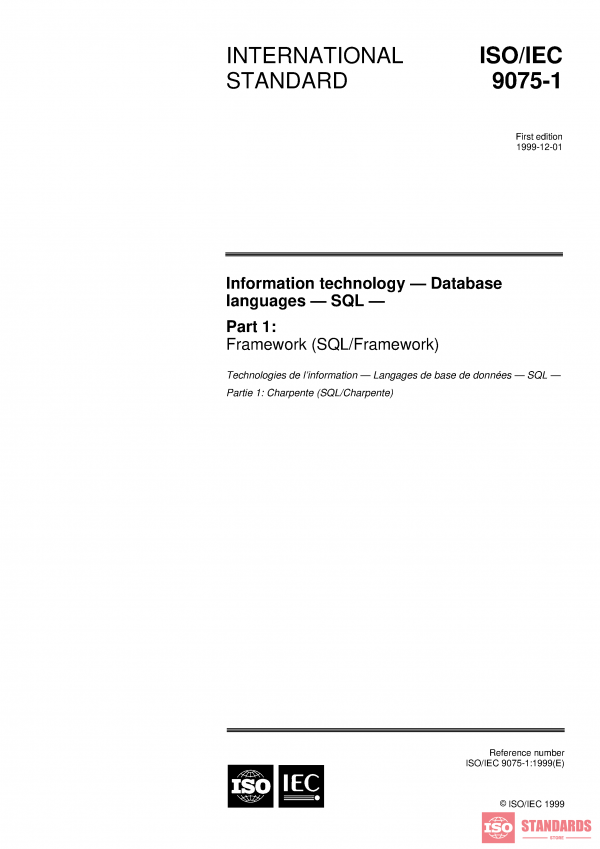 ISO/IEC 9075-1:1999 PDF