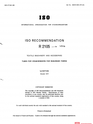 ISO/R 2105:1971 PDF