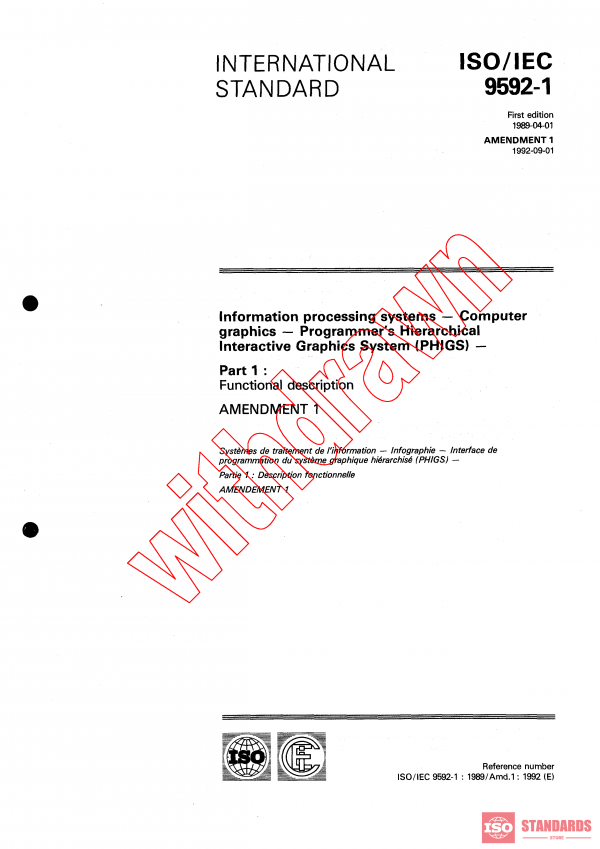 ISO/IEC 9592-1:1989/AMD1:1992 PDF