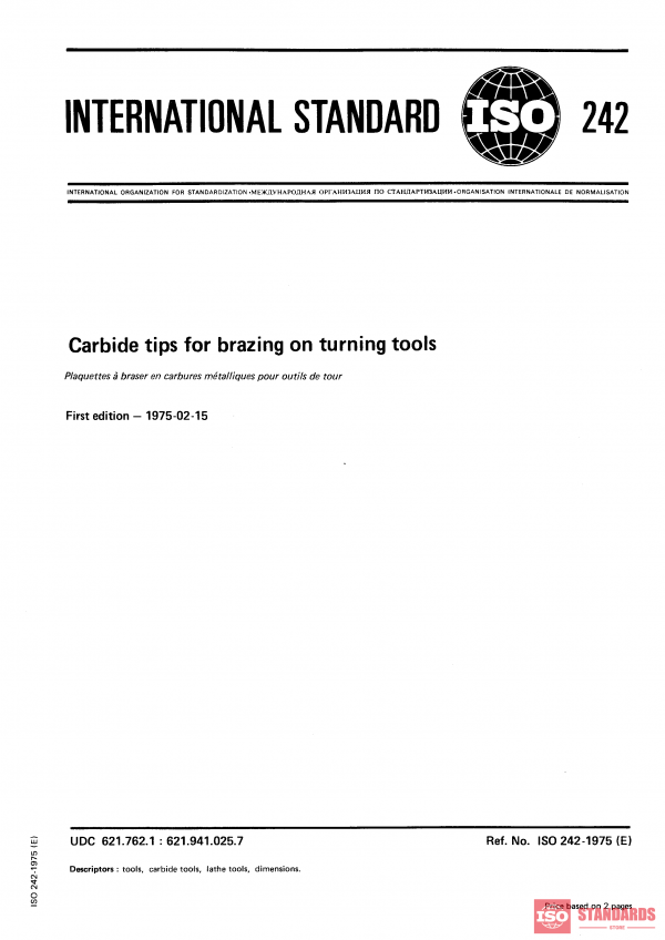 ISO 242:1975 PDF