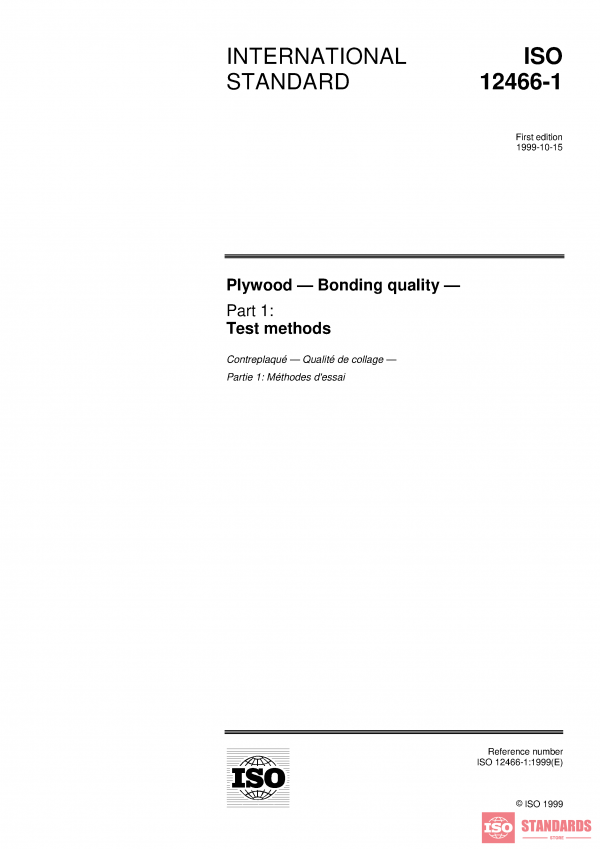 ISO 12466-1:1999 PDF