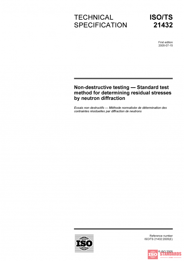 ISO/TS 21432:2005 PDF