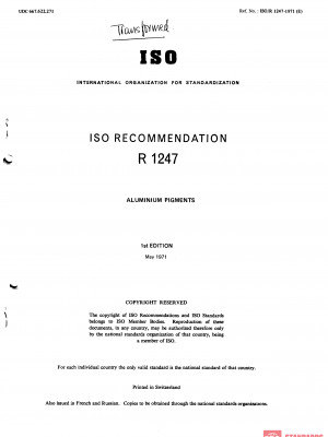 ISO/R 1247:1971 PDF