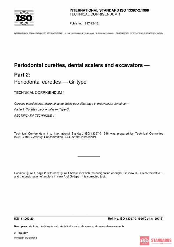 ISO 13397-2:1996/Cor 1:1997 PDF