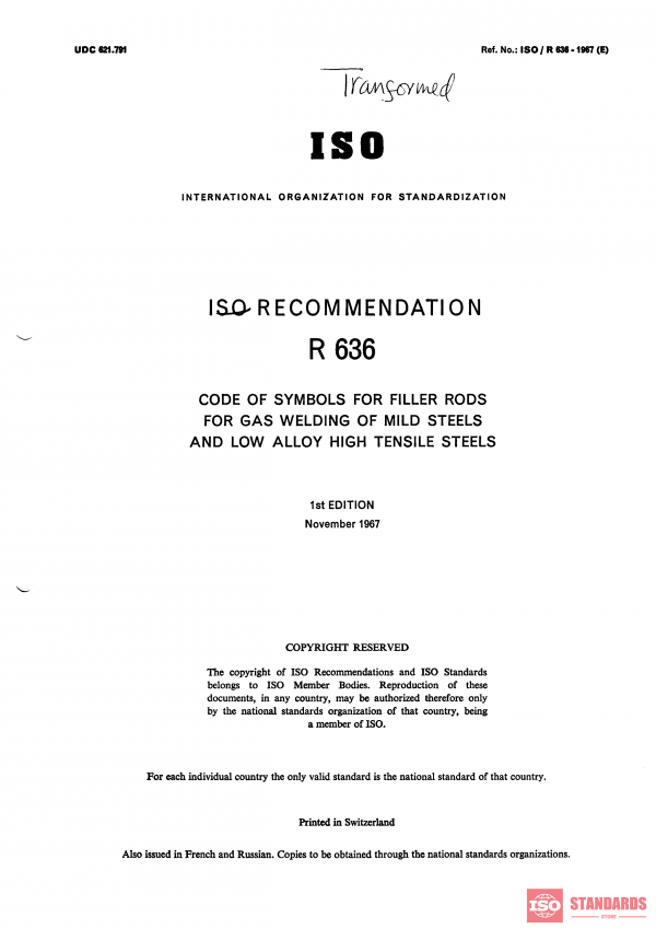 ISO/R 636:1967 PDF