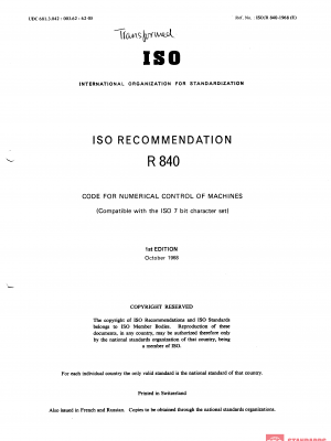 ISO/R 840:1968 PDF