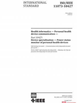 ISO/IEEE 11073-10427:2018 PDF