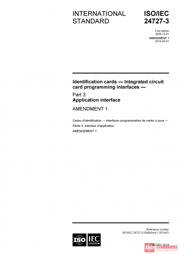 ISO/IEC 24727-3:2008/Amd 1:2014 PDF