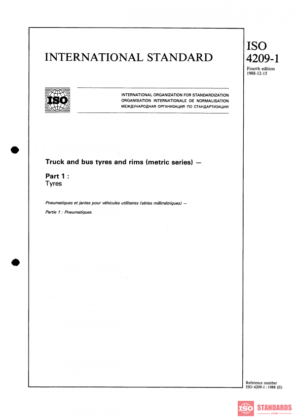 ISO 4209-1:1988 PDF