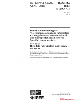 ISO/IEC/IEEE 8802-15-3:2017 PDF
