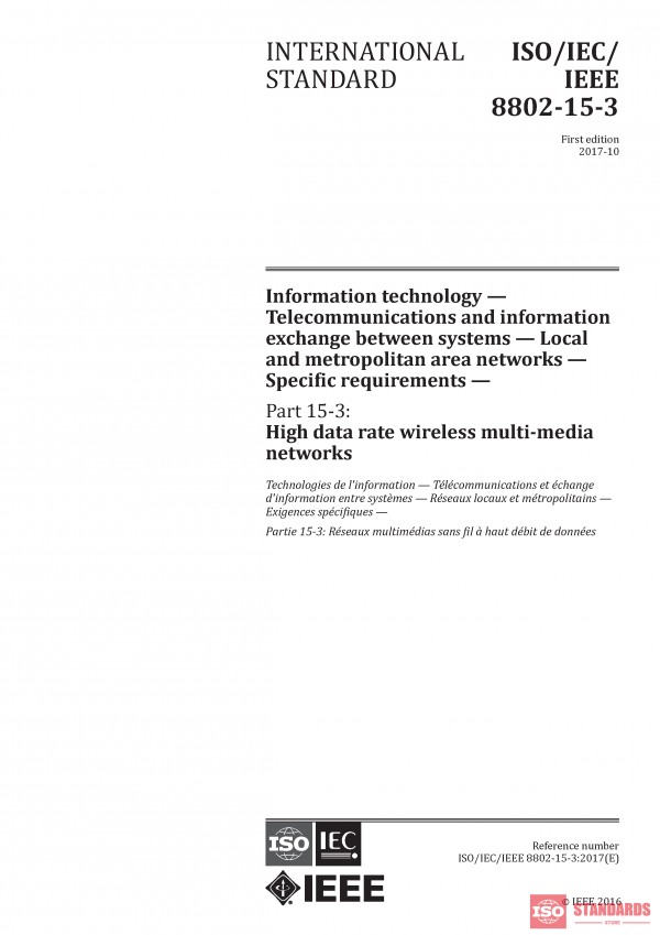 ISO/IEC/IEEE 8802-15-3:2017 PDF