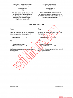 CISPR 13:1990/AMD2:1993/COR1:1993 PDF