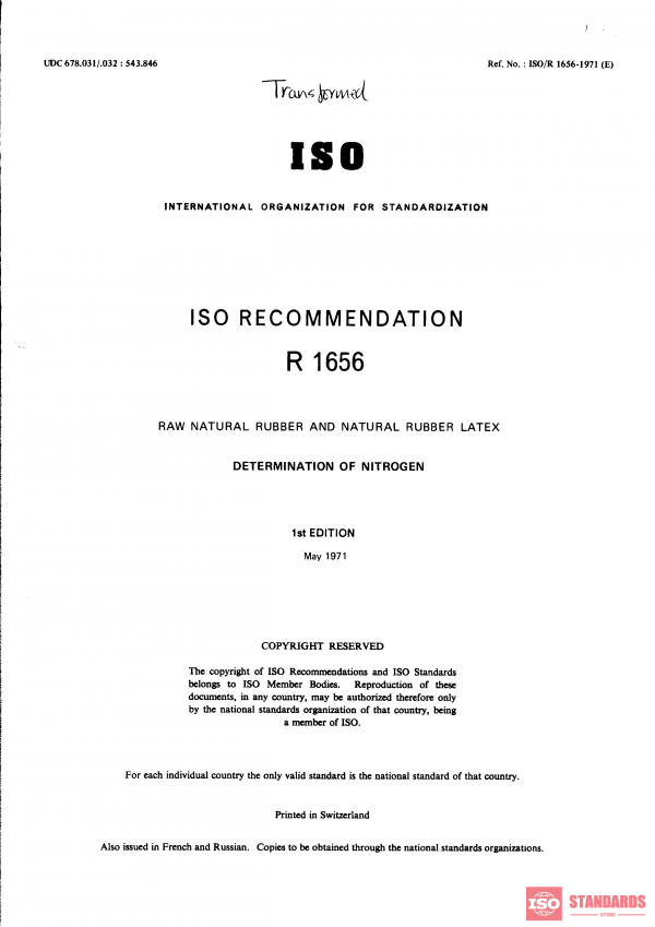 ISO/R 1656:1971 PDF